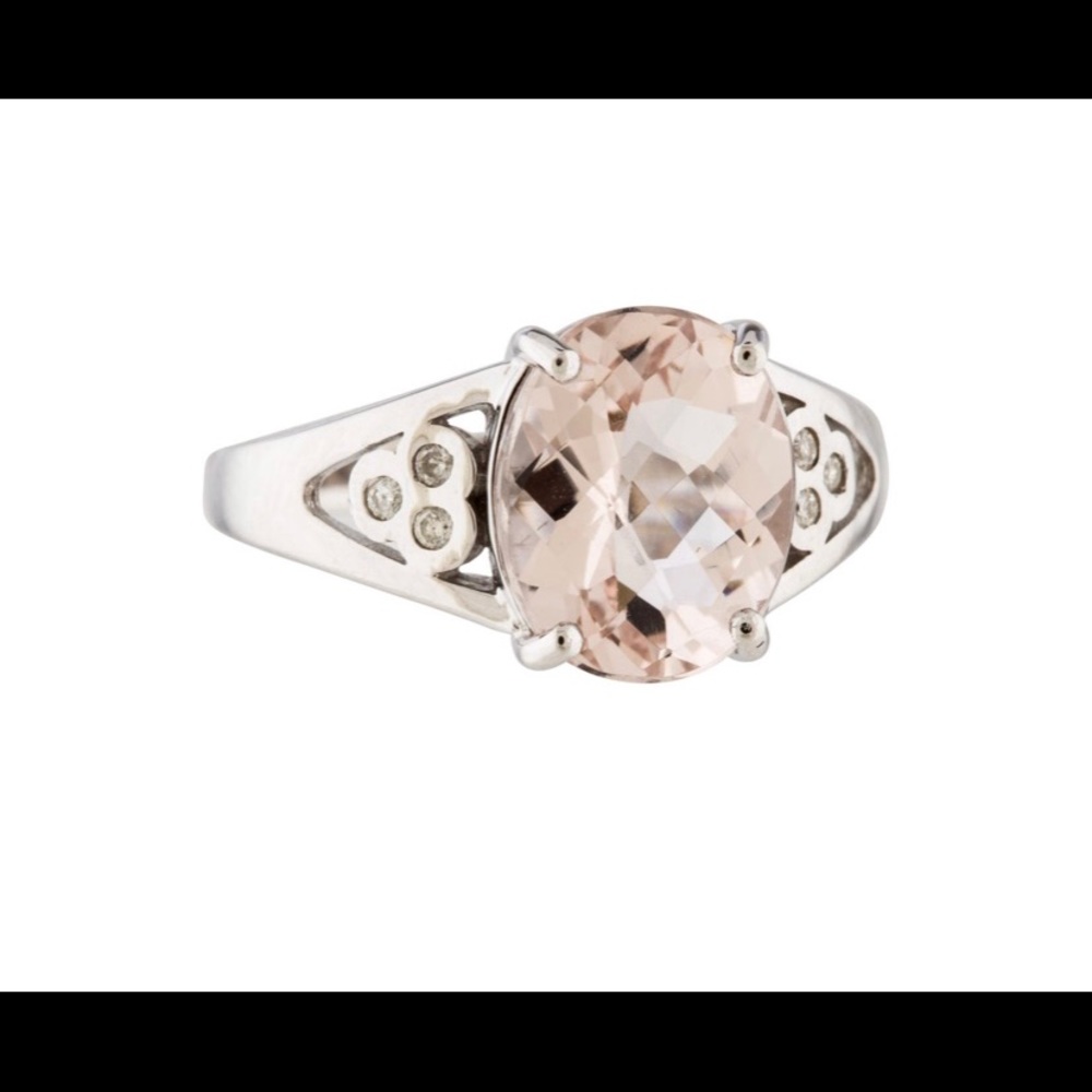 Real morganite ring